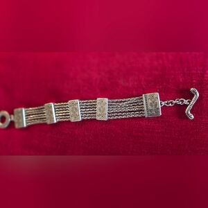 BRIGHTON French Quartee Ophelia Silver Chain Bracelet.